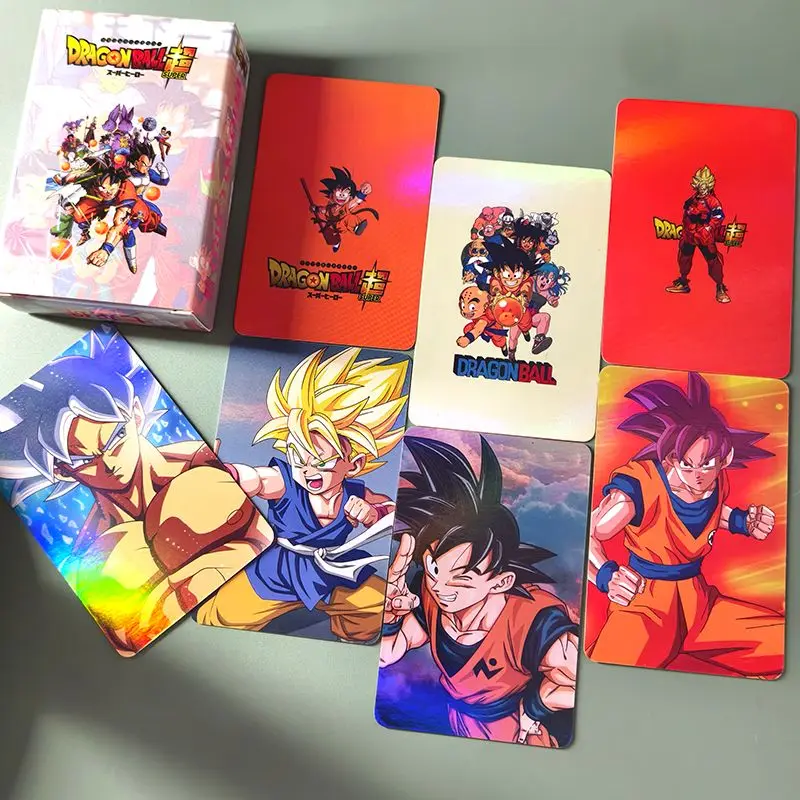 Neue Dragon Ball Son Goku Vegeta krillinKreative Cartoon-Laserkarten, personalisierte Anime-Film-Peripherie-Unterhaltungsspielkarten – Detail 6