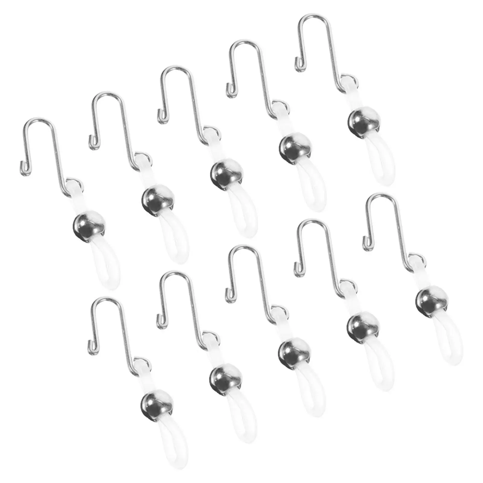 12Pcs 지퍼 잠금 클립 금속 실리콘 튼튼한 도난 방지 홀더 청바지 바지 여행 가방 안전 지퍼 스토퍼 교체