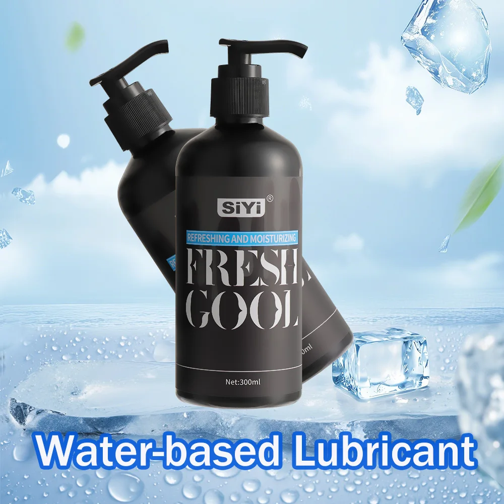 120 ml/300 ml kühlendes Gleitmittel auf Wasserbasis, frisches, nicht klebendes Intim-Anal-Gleitmittel, sichere, sanfte Formel für Paare mit empfindlicher Haut 1