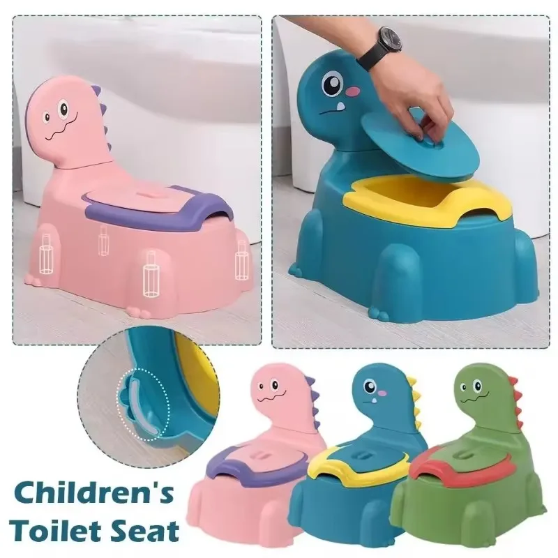 Baby Toilet Seat Cartoon Dinosaur Type Thickening Plastic Child Special Potty Urinals Infant Boys and Girls Toilet Supplies 2