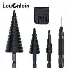 

1/3/4pcs 4-12 4-20mm 4-32mm HSS Cobalt Step Drill Bit Set Nitrogen High Speed Steel for Metal Cone Hex Shank Hole Metal Drilling