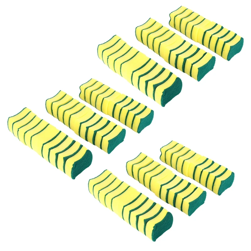 

Губка многофункциональная двусторонняя для чистки посуды, 90 шт.