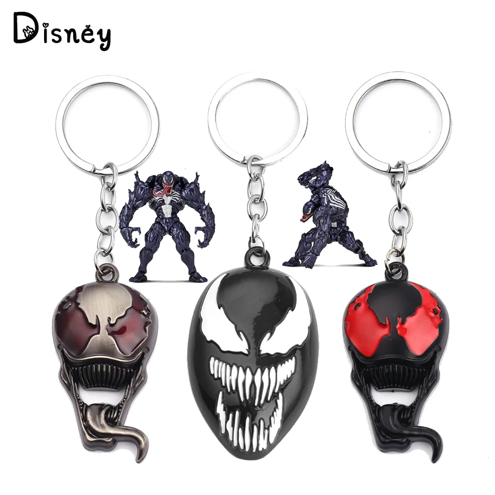 LLavero de superhéroe Venom de Marvel, colgante creativo, llavero de coche, colgante de mochila, accesorios de moda, regalos
