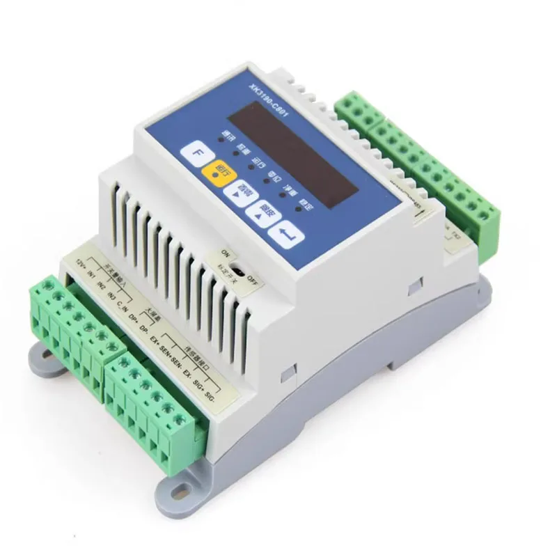 

XK3190-C801 Instrument Weight Transmitter Electronic Scale, 485 Communication Guide Rail, Weighing Controller