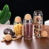 Cork Stopper Glass Sealed Jar Coffee Beans Dried Fruit Storage Box Kitchen Food Multigrain Storage Jar Creative Cork Tea Jar 2