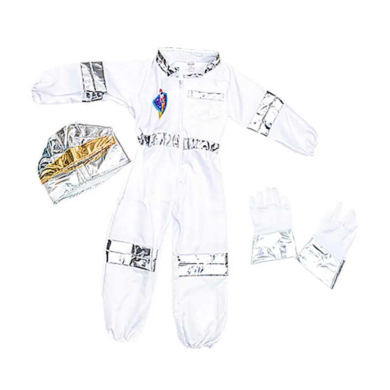 Boys Girls Astronaut Role Play Spaceman Kid Astronaut Cosplay Costume Kids Dress Up Fantasy Space Travel Costume