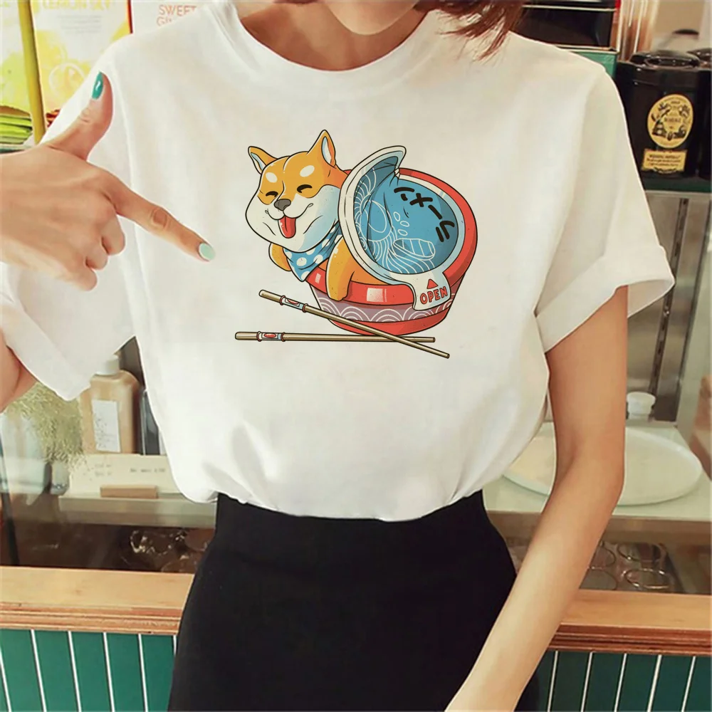 

Shiba Inu top women comic streetwear t-shirts female comic funny clothes
