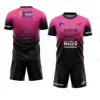 New men's Padel tennis t-shirt training suit advanced gradient shorts and T-shirt set summer quick drying sports two-piece set 5