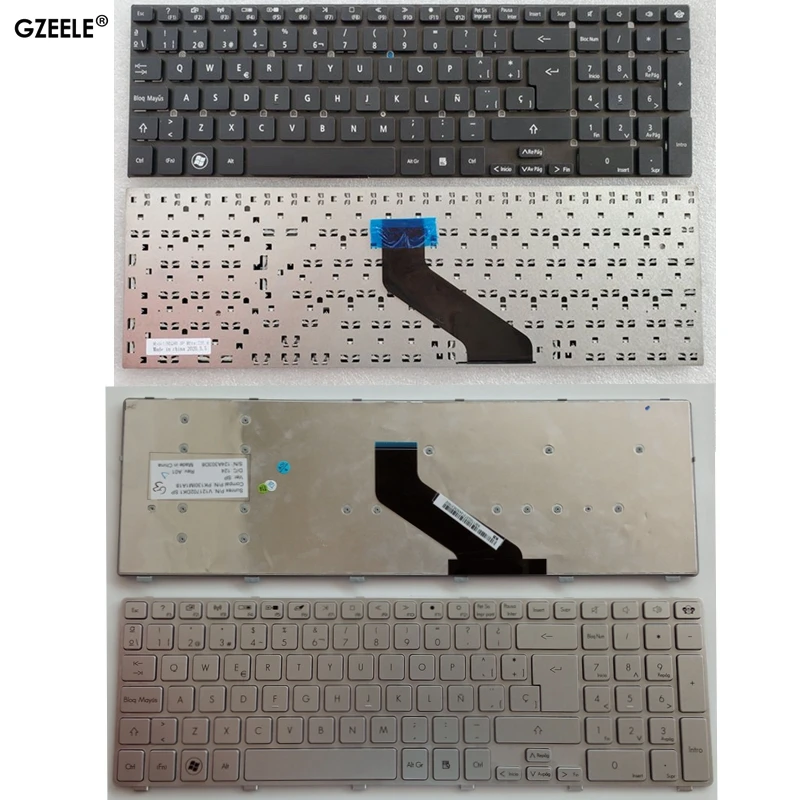 Клавиатура испанская для латинских языков Gateway NV52L NV55S NV56R NV57H NV75S NV77H Packard Bell ENTG71BM