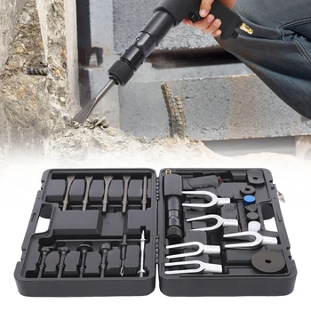 Air Hammer Kit, Air-Powered, Manual Operation w/Case Precision Automotive Repair Tool for Versatile Maintenance 6