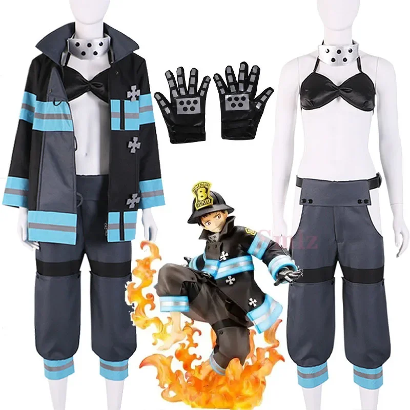 

Anime Enn Enn No Shouboutai Fire Force Tamaki Kotatsu Cosplay Costume Shinra Kusakabe Takehisa Hinawa Firefighter Uniforms
