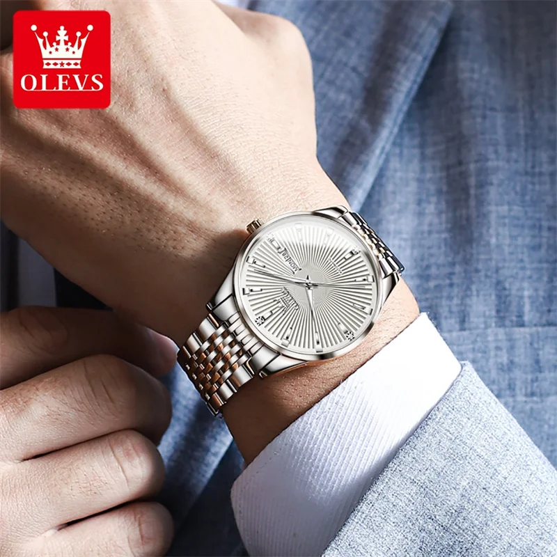 OLEVS Watches Men Luxury Top Brand New Fashion Men's Designer Automatic Mechanical Male Wristwatch Luminous Relogio Masculino