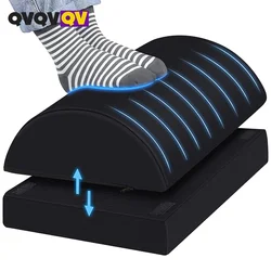 2in1 Under Desk Foot Rest for Office Use β Adjustable Height Memory Foam Foot Stool Under Desk for Office Chair & Gaming Chair