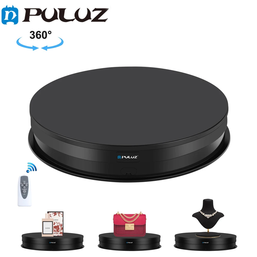 

Shooting Props Turntable Bearing 10-15kg 30cm Speed Regulating Turntable Display Frame