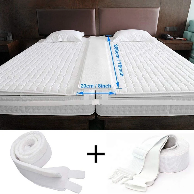 Bed Bridge Twin to King Converter Kit Adjustable Mattress