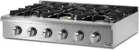 KITCHEN Pro-Style Gas Rangetop with 6 Sealed Burners 36 - Inch, Stainless Steel HRT3618U 2