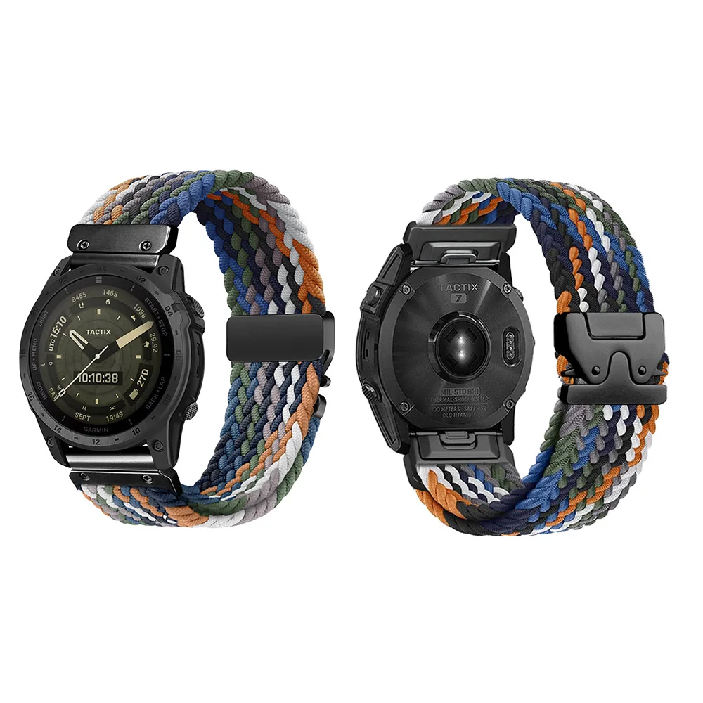 Garmin Quickfit Parachute-Style Nylon Canvas Watch Strap with Buckle Adjustment