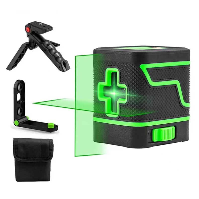

Лазерный уровень, портативный лазерный нивелир зеленого цвета, яркий зеленый луч (с функцией самовыравнивания)