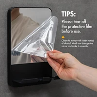 TAILI Shower Shaving Mirror with Storage Tray, with Razor Holder, Suction Cup Removable, Shatterproof, Fogless Bathroom Mirror - Image 4