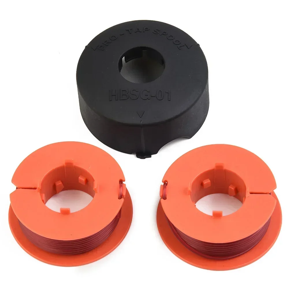 3pcs Spools+ Spool Cap For BOSCH ART 23 26 30 Combitrim Easytrim Spool Line F016800175 String Trimmer Parts Garden Tool grass trimmer line trimmer line