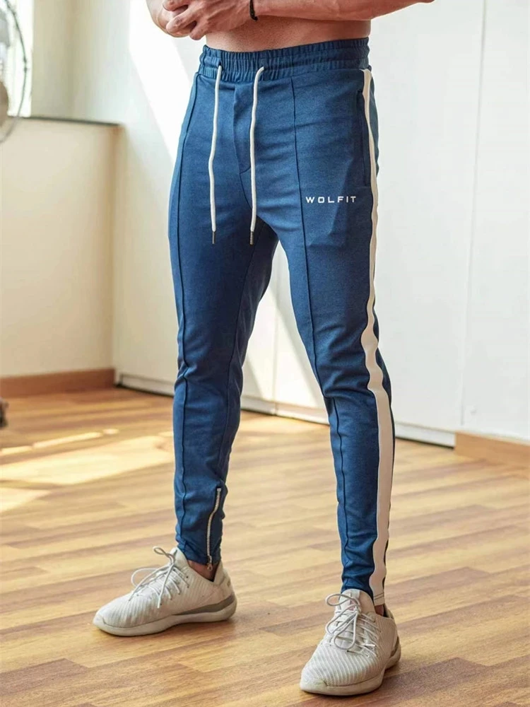 2023 New Fashion Brand High Quality Cotton Casual Slim Men s Trousers Gym Training Fashion Jogging