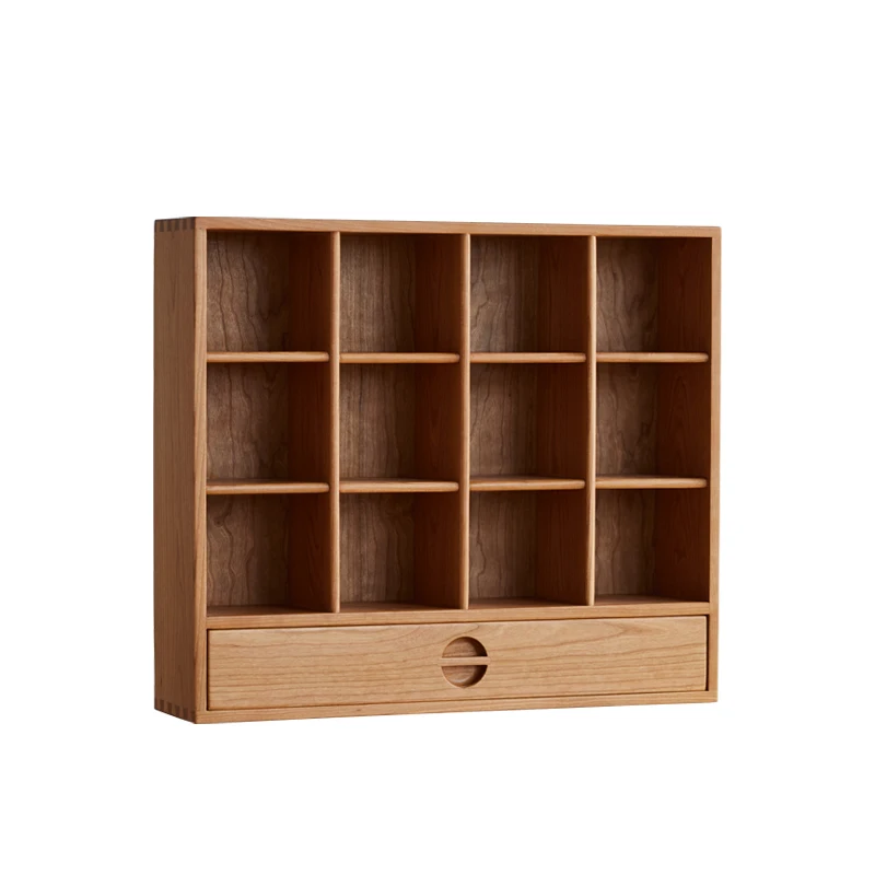 

YY Solid Wood Lattice Frame Cup Display Grid Nordic Curio Box Storage