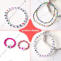28 Cells 3mm Glass Rice DIY Beads Set Bracelet Making Kit For Kid Creative Necklaces With Letter Art And Craft Toys Girls Gift 5