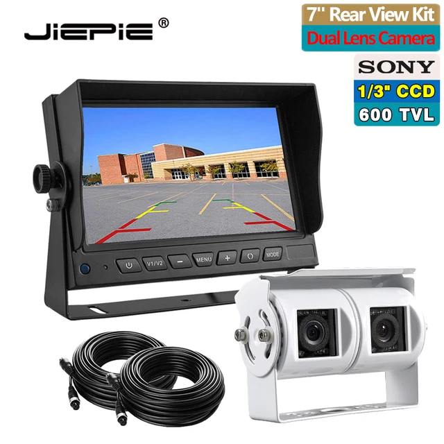 Jipie – caméra de recul à double objectif avec moniteur de recul de 7  pouces, Kit de caméra de recul pour RV, camping-car, camion, Bus -  AliExpress