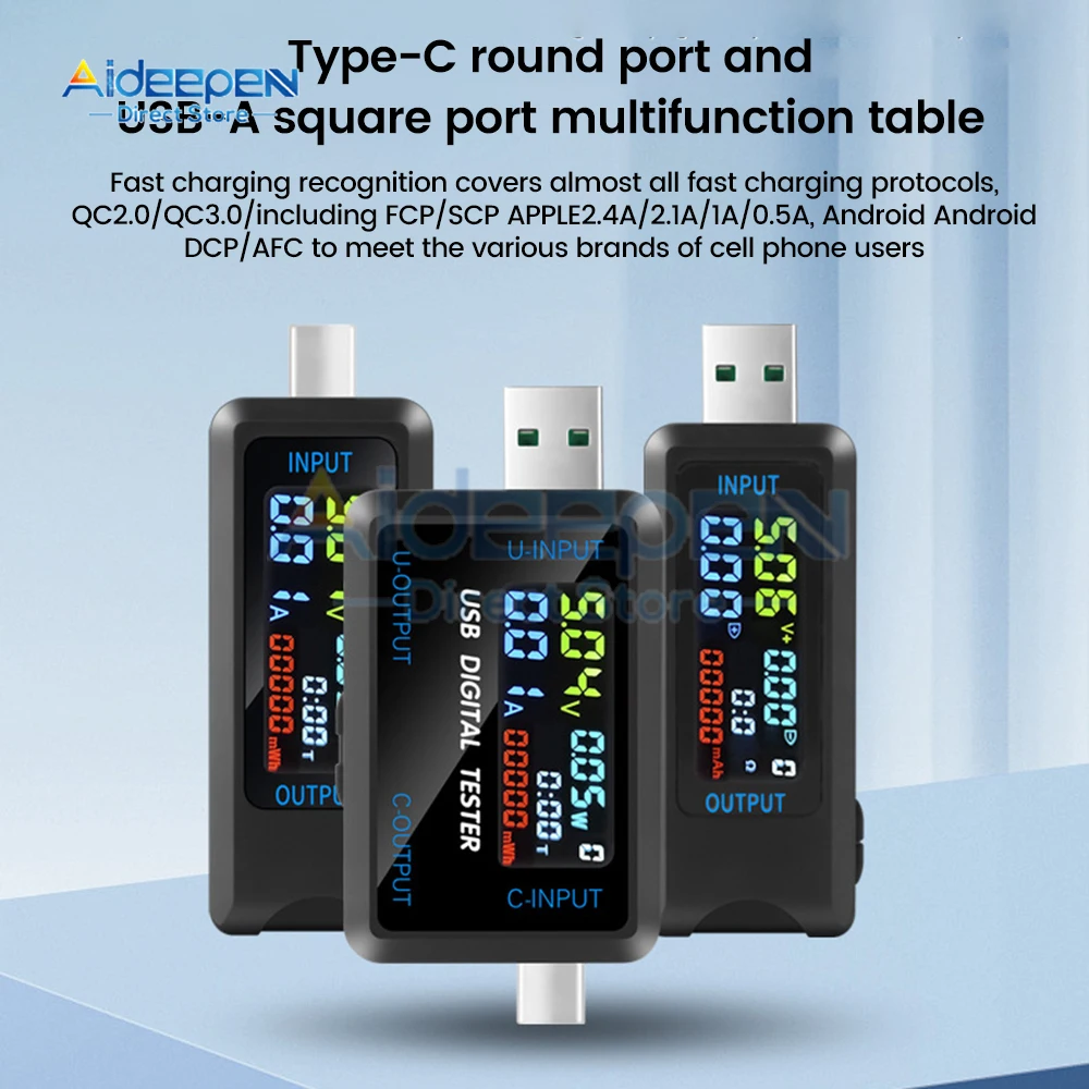 Voltmetro Digitale Dc Amperometro Misuratore Di Tensione Di Corrente Volt Amperometro Power Bank Indicatore Di Carica Rilevatore Misuratore Di Energia