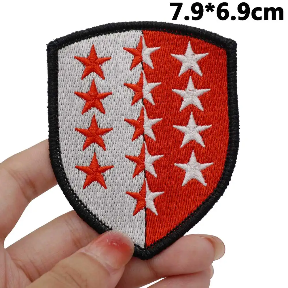 Bandera Nacional De Suiza Hierro Bordado En Parche Coser En