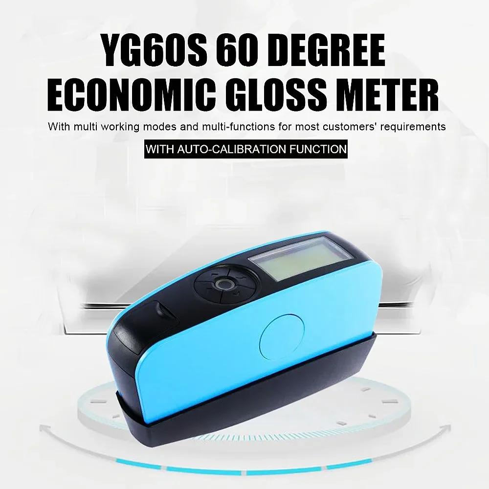YG60S 60 Degree Economic Gloss Meter Paint Ink Ceramic Marble Bamboo Surface Glossiness Tester Car Paint Coating Glossmeter