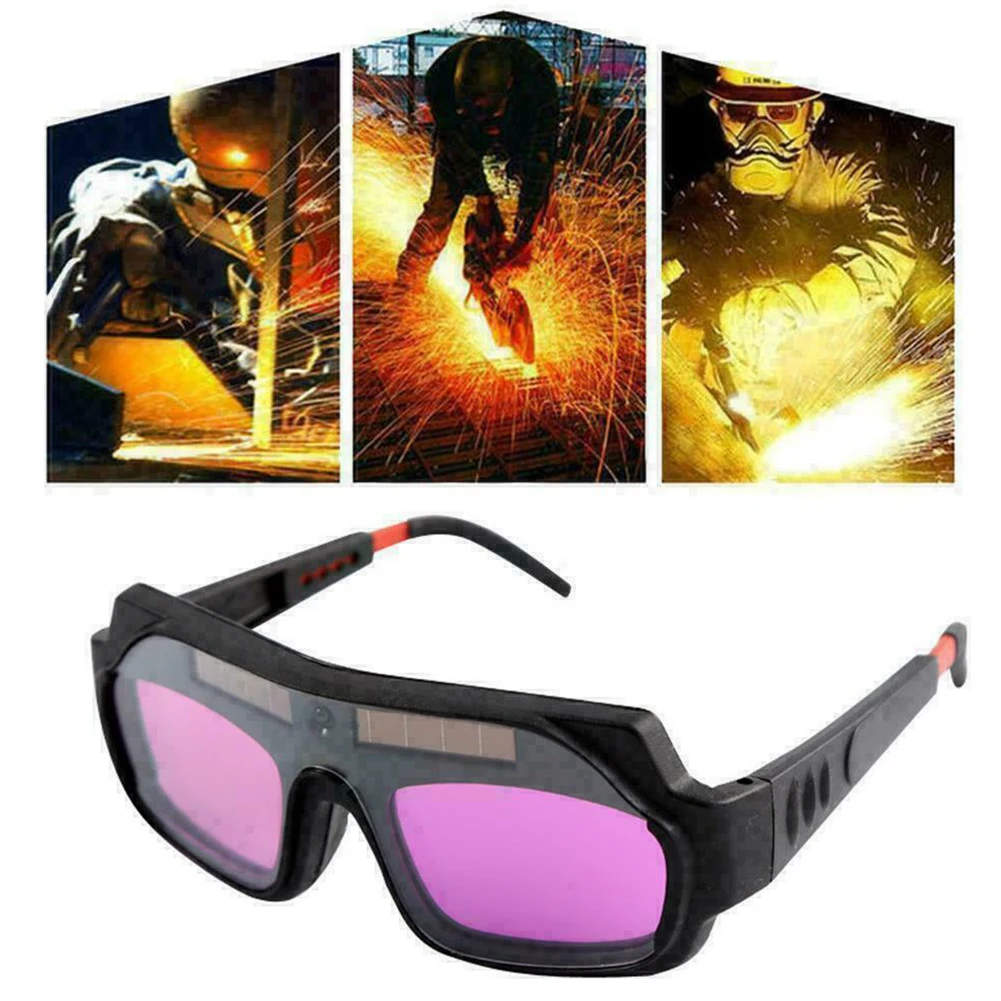 Solar Powered Auto Darkening Welding Glasses Welding Accessories