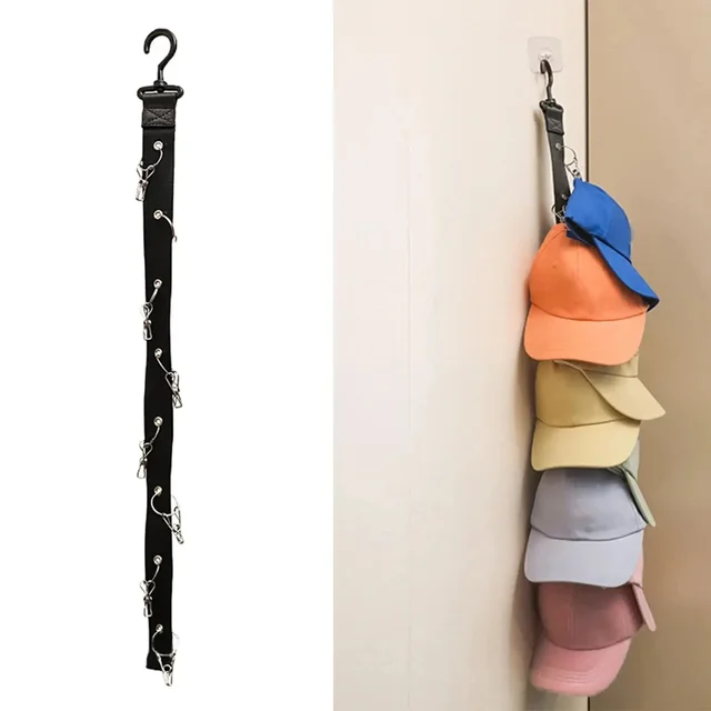 Support pour casquettes de baseball et de golf, crochet avec clips en métal, casquettes de collections de chapeaux, chapeau T1, 1PC 5