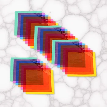 28 Fogli di Carta Cellophane Multicolore, Pellicola Trasparente per Artigianato Fai-da-Te, Confezioni Regalo, Materiali Artistici