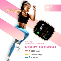 Alexa Built-in TOOBUR Smart Watch Heart Rate Monitor Sleep Tracker Pedometer IP68 Waterproof Smartwatch Compatible Android iOS 5