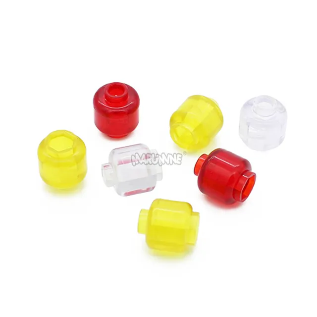 Marumine Head Plain Stud Recessed 3626 30PCS Mini Person Figure Brick Parts MOC Construction Light Building Blocks Accesories 4