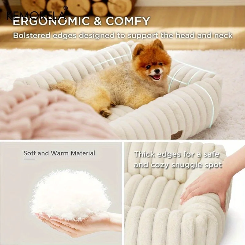 Orthopedic Plush Dog Bed Mattress For Medium And Large Dogs Pet_voghion.com