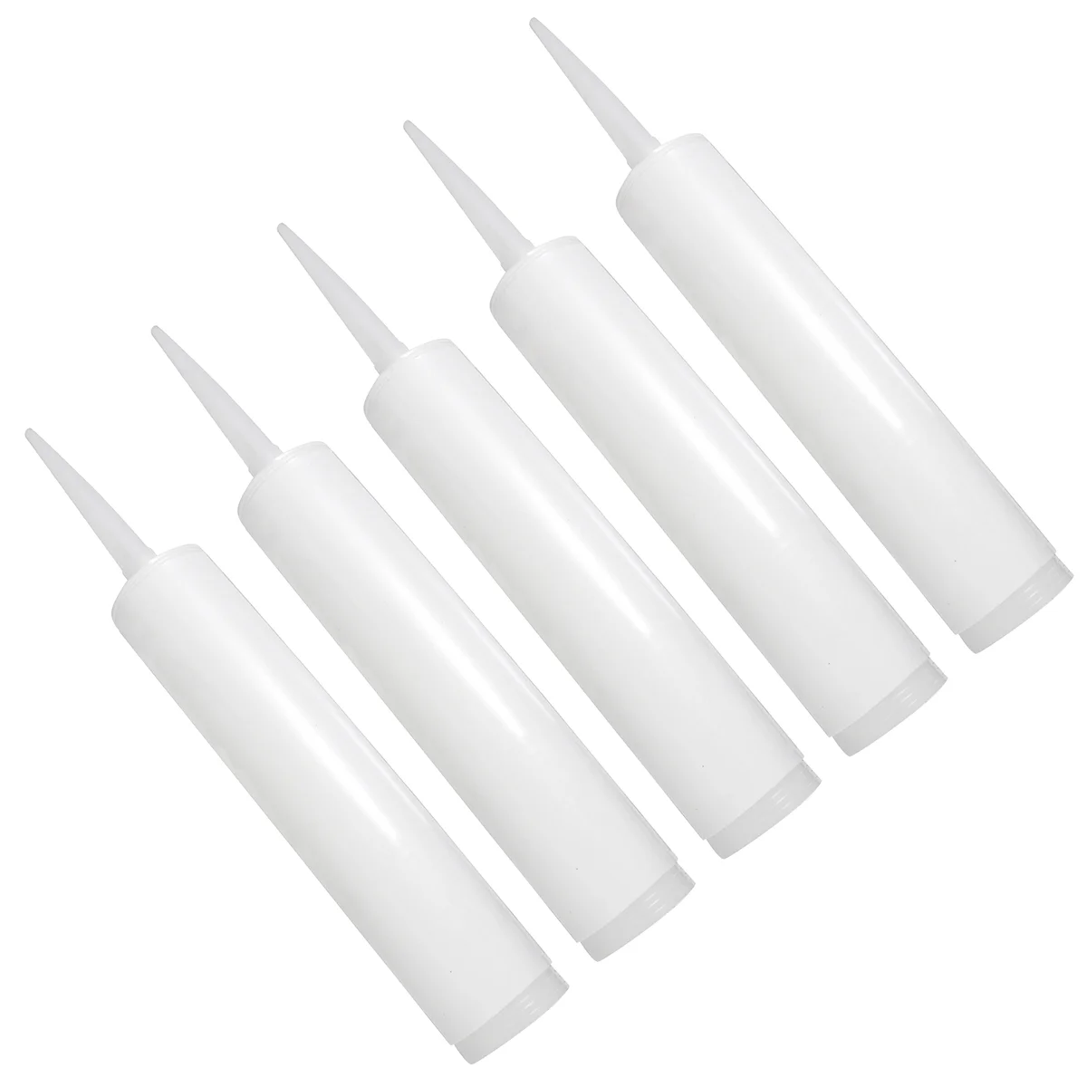 Caulk Tube Tubes Caulking Empty Sealant Plastic Refillable Fillable Home Sausage Bottle Reusable Squeeze Improvement 3