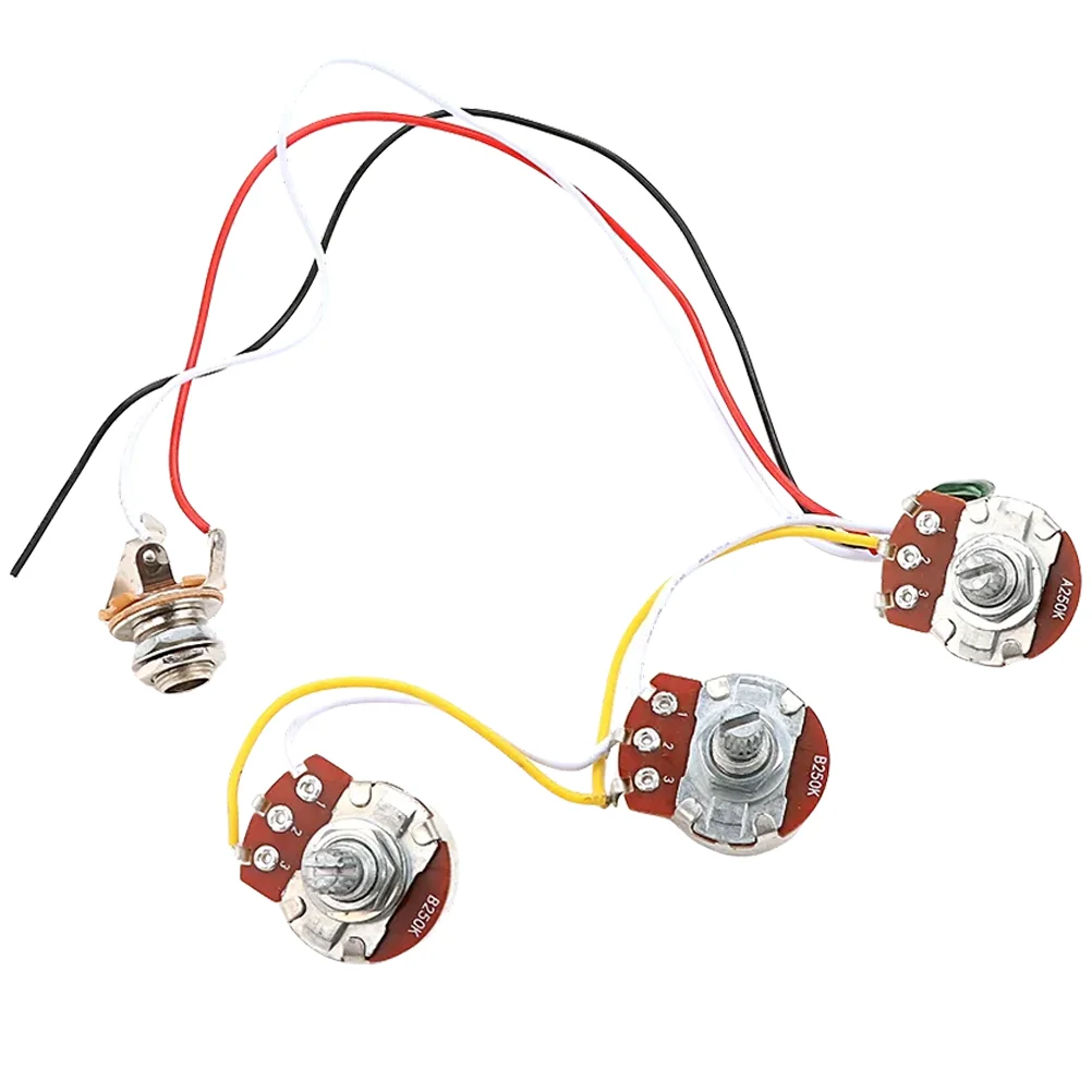 

Electric Guitar Bass Prewired Wiring Harness Set Wire Cable Circuit Bass Parts Jazz Bass Electric Guitar Replacement Parts