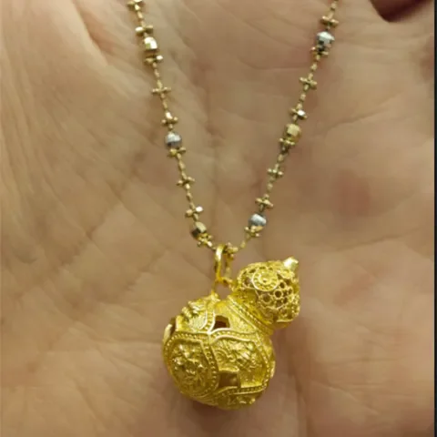 

Великолепное и изысканное стильное золотое ожерелье в форме тыквы женское роскошное и изысканное банкетное ювелирное ожерелье