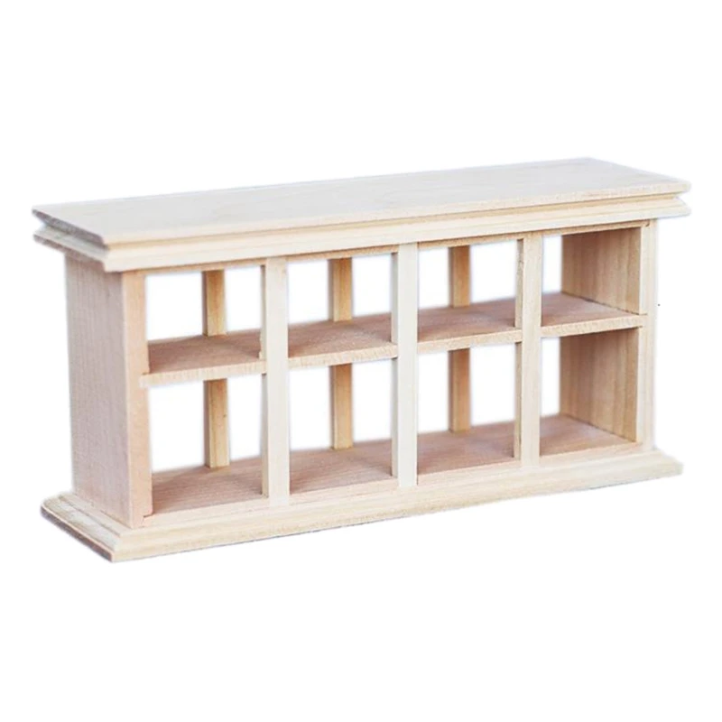 

1: 12 миниатюрная деревянная полка для хранения кукольного домика сетчатые полки настенная полка для кукольного домика аксессуары для кукольного домика Прямая поставка