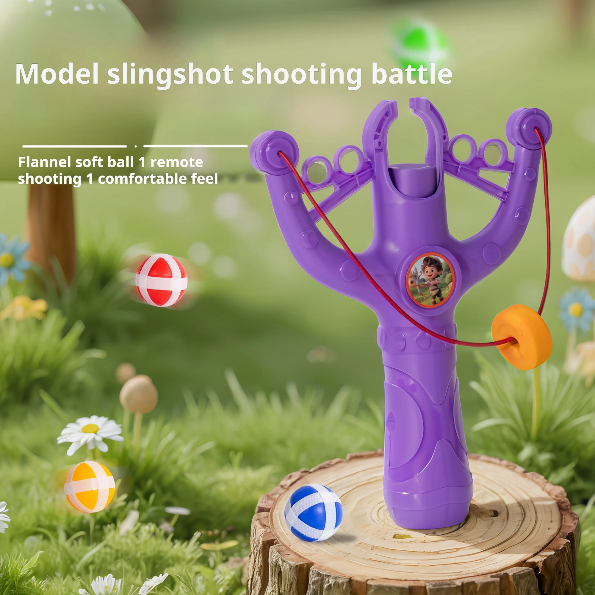 Montessori Toys Sports Slingshot Game With Sticky Balls For Kids Educational Hand Eye Coordination Training Toy