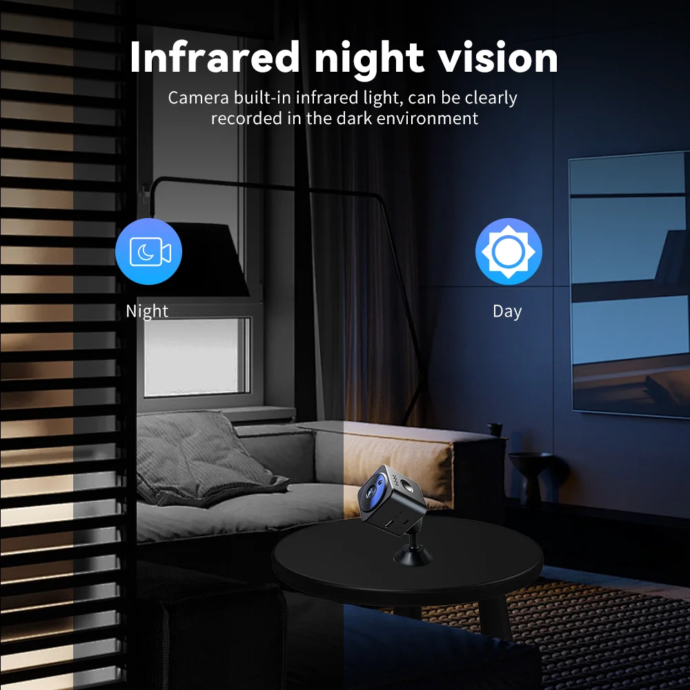 WiFi smart home high-definition network voice intercom night vision security monitoring camera with 2D noise cancelling speaker