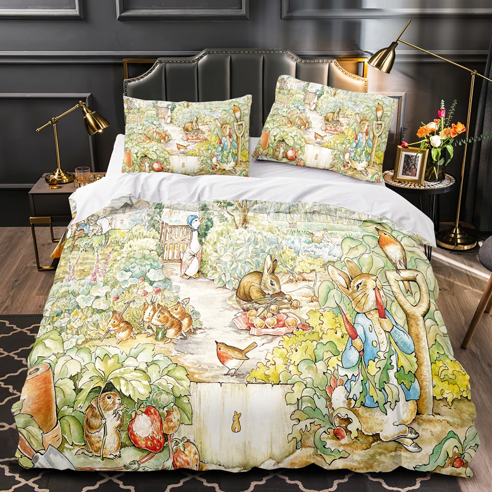 Bedding Sets Peter the Rabbit Australia /Europe/USA Full Queen King Size Quilt Duvet Cover Pillow Case 2-3 Pieces Sets 2