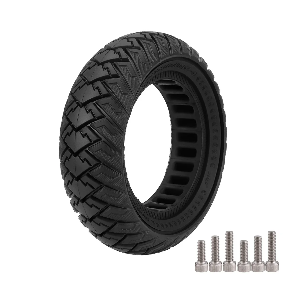 

10 Inch 10x3,255x80 80/65-6 Solid Tire Wing Pattern Off-road Solid Tire For 10x For Electric Scooter Tire