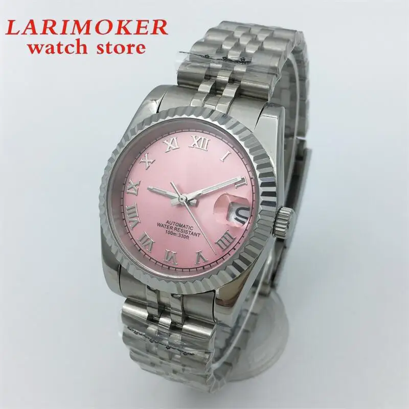 

Мужские часы BLIGER 36 мм 39 мм NH35A автоматический механический циферблат с римскими цифрами один Постоянный Календарь Золотой браслет-устрица