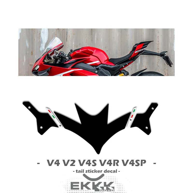 Rear Rear Housing Fairing Shell Sticker Decals For Ducati Panigale V4 V2 V4S V4R STREEETFIGHTER V4 V4S V4SP