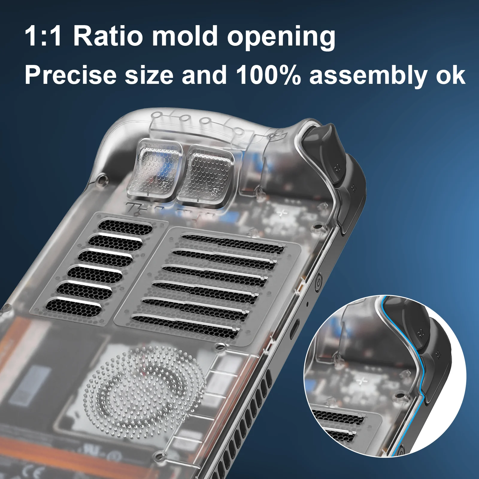 New Arrival Gaming Accessories For Steam Deck Custom Replacement Faceplate Back Plate Housing Shell for Steam Deck LCD Console 6