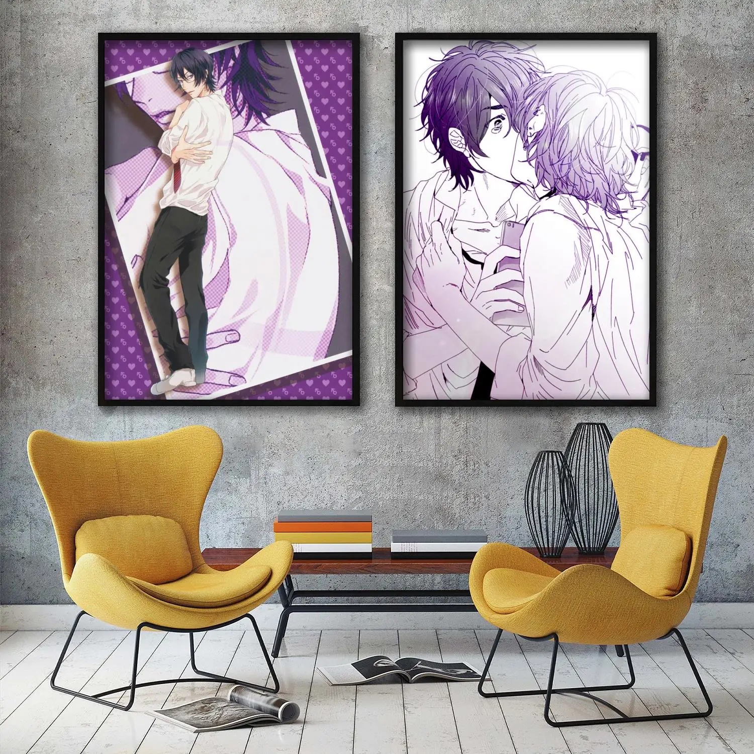 

yarichin club cartoon Decorative Painting Canvas 24x36 Poster Wall Art Living Room Posters Bedroom Painting