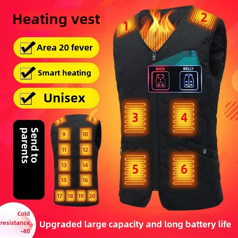 New Smart Thermal Vest For Motorcycle Riders Cross-Border Supply Warm Anti-cold Heating Vest Winter Liner Motorbike Equipment Ac
